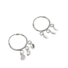 Aros Argolla 3 Círculos Colgantes Plata Fina 925 3