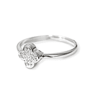 Anillo Trébol Circón Plata Fina 925 1