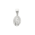 Colgante Medalla Virgen de los Rayos 8mm Plata Fina 925 1