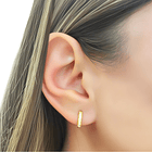 Aros Argolla Cintillo Micro Circón 12mm Enchapado Oro 18K 2