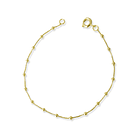 Pulsera Bolitas 2mm Veneciana Enchapado Oro 18K 1