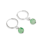 Aros Argolla Jade 6mm Plata Fina 925 3