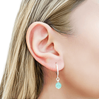 Aros Argolla Jade 6mm Plata Fina 925 2