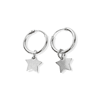 Aros Argolla Estrella 10mm Plata Fina 925 3