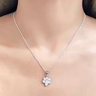 Collar Huella  Perro Micro Circón Cadena Veneciana Plata Fina 925 2
