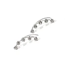 Aros Trepadores 5 Strass Blanco Plata Fina 925 3