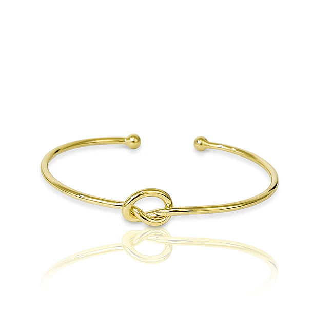 Pulsera Esclava Nudo Enchapado Oro 18K 1