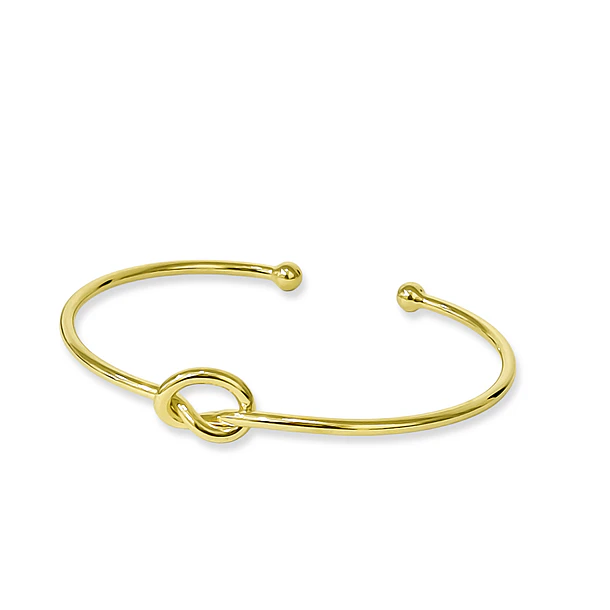 Pulsera Esclava Nudo Enchapado Oro 18K 3