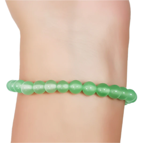 Pulsera Jade 6mm Elasticada 