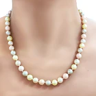 Collar Perlas Shellpearl 8mm Rosa Gris Crema Plata Fina 925 2