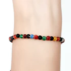 Pulsera Ágata Colores 4mm Elasticada 2