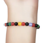 Pulsera Ágata Colores 6mm Elasticada 2