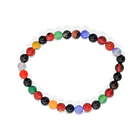 Pulsera Ágata Colores 6mm Elasticada 3