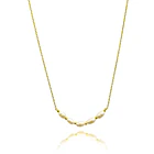 Collar Perla De Río Cadena Eslabón Enchapado Oro 18K 1