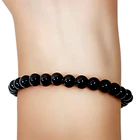 Pulsera Ónix 6mm Elasticada 2