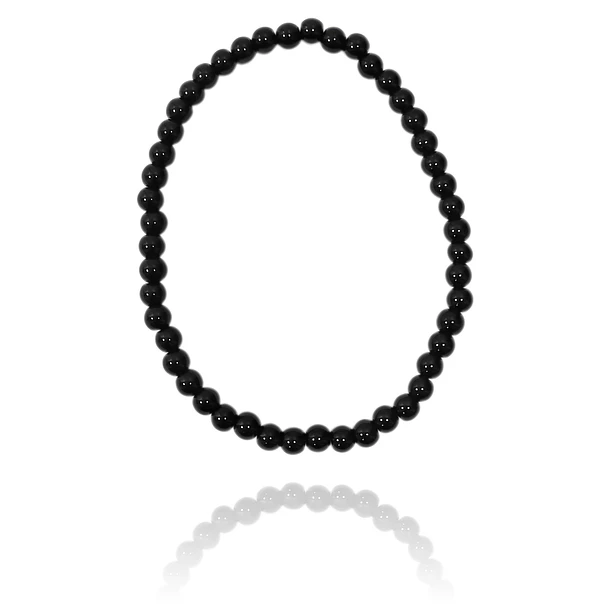 Pulsera Ónix 4mm Elasticada
