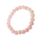 Pulsera Cuarzo Rosa 8mm Elásticada  3