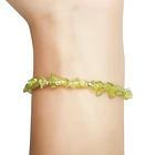 Pulsera Peridot Chip Enchapado Oro 18K 2