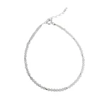 Pulsera Aguamarina Bolita Plata Fina 925 3