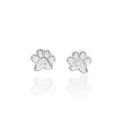 Aros Huella Micro Circón Plata Fina 925 1