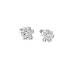 Aros Huella Micro Circón Plata Fina 925 3
