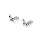 Aros Mariposa Calada Plata Fina 925 3