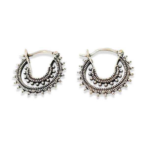 Aros Argolla Triana Plata Fina 925 3