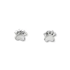 Aros Huella Perro Mini Plata Fina 925 1