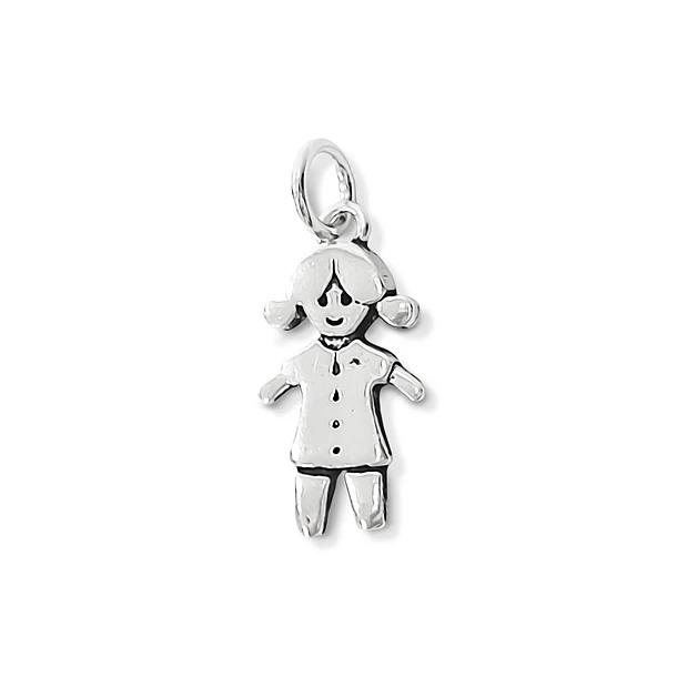 Colgante Niña Chapes Plata Fina 925 3