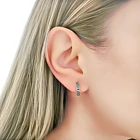 Aros Argolla Marquesita 12mm Plata Fina 925 2