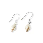 Aros Gota Shellpearl 10mm Gancho Plata Fina 925 3