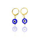 Aros Argolla Ojo Turco 8mm Enchapado Oro 18K 1