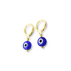 Aros Argolla Ojo Turco 8mm Enchapado Oro 18K 3