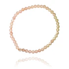 Pulsera Cuarzo Blanco 4mm Elasticada 1