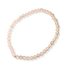 Pulsera Cuarzo Blanco 4mm Elasticada 3