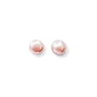 Aros Perla De Río Rosada 10mm Plata Fina 925 3