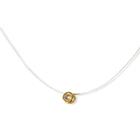 Collar Invisible Punto De Luz 6mm Enchapado Oro 18K 4