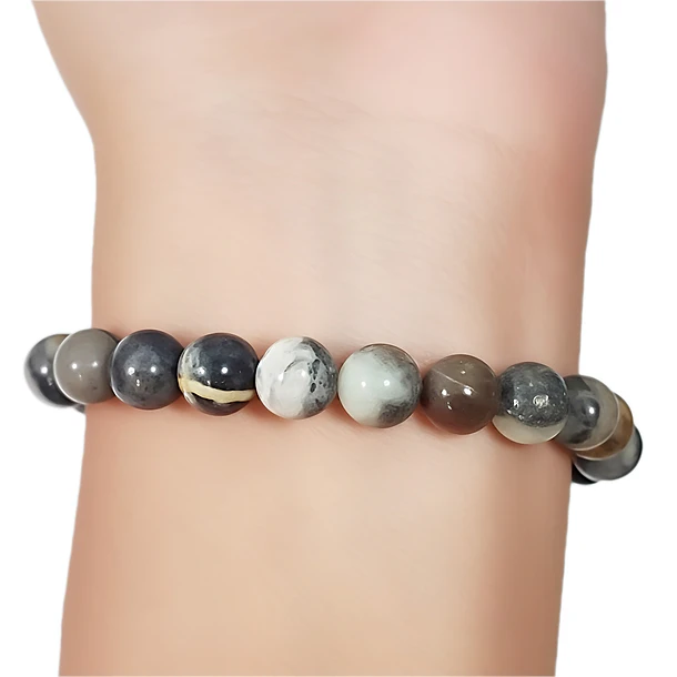 Pulsera Jaspe Picasso 8mm Elasticada 2