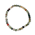 Pulsera Ágata De La India 4mm Elasticada 3