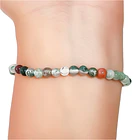 Pulsera Ágata De La India 4mm Elasticada 2