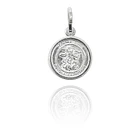 Colgante Medalla San Miguel Árcangel 12mm Plata Fina 925 1
