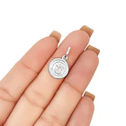Colgante Medalla San Miguel Árcangel 12mm Plata Fina 925 2