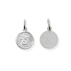Colgante Medalla San Miguel Árcangel 12mm Plata Fina 925 4