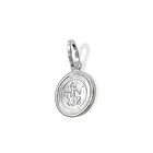 Colgante Medalla San Miguel Árcangel 12mm Plata Fina 925 5