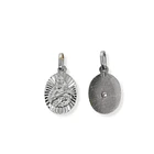 Colgante Medalla Virgen Del Carmen 11mm Rayos Plata Fina 925 3
