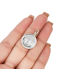 Colgante Medalla Nuestra Señora De Chiquinquira 18mm Plata Fina 925 2