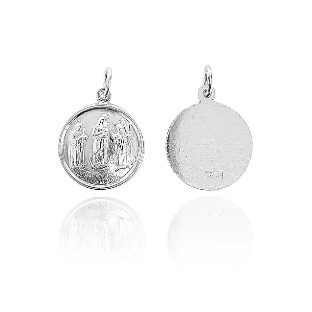 Colgante Medalla Nuestra Señora De Chiquinquira 18mm Plata Fina 925 3