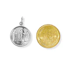 Colgante Medalla Nuestra Señora De Chiquinquira 18mm Plata Fina 925 5