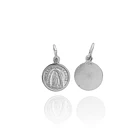 Colagante Medalla Virgen De Betania 10mm Plata Fina 925 3