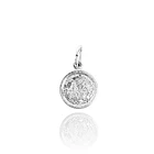 Colgante Medalla Santisima Trinidad 10mm Plata Fina 925 1